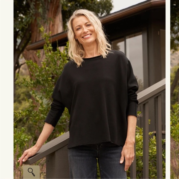 Frank & Eileen Tops - Black Oversized Sweater